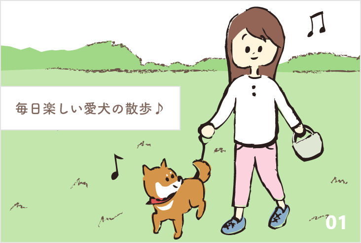 毎日楽しい愛犬の散歩